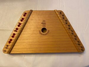 Nepenenoyka Brown Wooden Musical Instrument Trapezoid Shaped 15 String Lap Harp