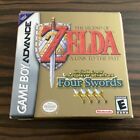 2002 🎮 Legend of Zelda A Link to the Past Four Swords Nintendo Game Boy Advance