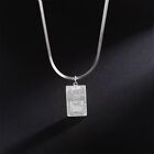 Amulet Major Arcana Tarot Card Necklace Stainless Steel Snake Chain Necklace