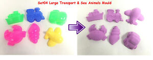 Magic Motion Moving Moon Sand Moulds Toy Transport Sea Animals Castle Cake Mould
