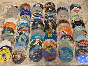 LOT OF 69 DVDs Discs Only Kid Movies Harry Potter,  disney & more #ZJ