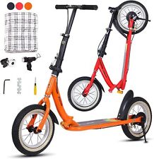 Youth Scooter for Kids and Teens, Folding Design 10-Inch Wheels Air-Filled Tires