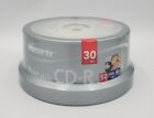 30 Pack Memorex 52X White Inkjet Printable 700MB CD-R New/Sealed