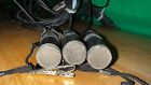 THREE 1970S VINTAGE SHURE 570S DYNAMIC LAVALIER OMNIDIRECTIONAL MICROPHONES