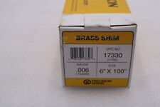 Precision Brand 17330 Shim Stock Roll Brass 0.0060 In 6 In Length: 100