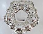 New ListingArt Nouveau Wallace Sterling Roses Chased Large Serving Bowl Centerpiece 10.5