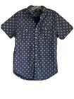 J. Ferrar Men's casual Short Sleeve Shirt, size M, navy blue SLIM FIT