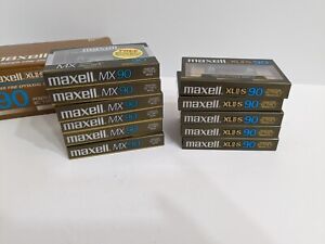 Box of 11 Mix Maxell XLII-S 90 Type II/IV High bias CrO2 cassette tapes sealed!