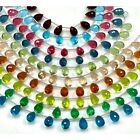 Multi Color Hydro Quartz Gemstone Micro Faceted Teardrop Briolette Beads Strand