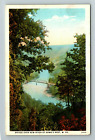 WV-West Virginia, Aerial View Bridge Over New River, Vintage Postcard