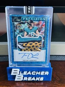 2021 Panini One Trevor Lawrence RC Rookie Patch Auto black Box 1/1  Jag Patch 🔥