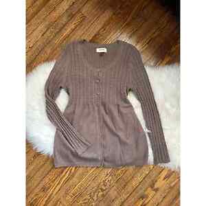 Vintage Y2K Babydoll Button Long Sleeve Sweater