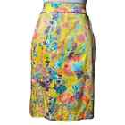 J. Crew Womens Size 6 The Pencil Skirt Cotton Blend Floral Watercolor Design