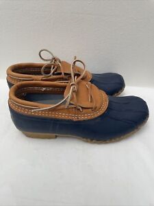 LL Bean Women’s Size 8M Bean Boots Low Rubber Navy Blue