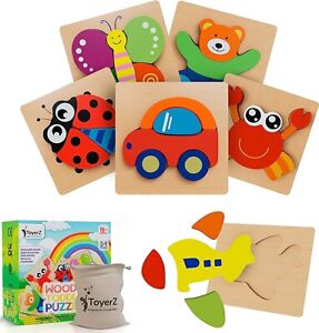 ToyerZ Wooden Puzzle Educational & Learning Montessori Toy for Kids Babies 34pcs