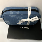 Chanel Beaute Toiletry Pouch Cosmetic Clutch Pouch DENIM