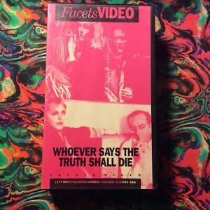 📼 Whoever Says the Truth Shall Die VHS PASOLINI DOCUMENTARY RARE OOP 120 SALO
