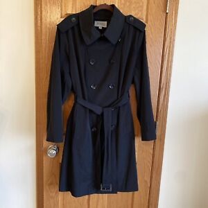 Towne Collection by London Fog Womens Large Rain Jacket Trench Coat Black 3X