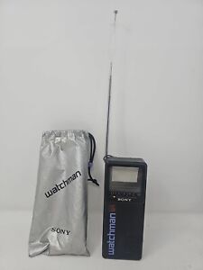 New ListingVintage 1985 Working Rare L Sony Watchman -Portable TV -Model Fd-2A W/bag