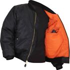 Rothco Black Concealed Carry Air Force MA-1 Reversible Bomber Coat Flight Jacket