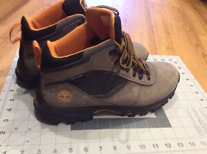 Men’s Timberland TimberDry Work Boots Size 12 Gray Leather Waterproof