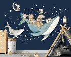 Under the Sea Whale Star Bunny Bear Kids room decor Stick Wall Fabric Decal
