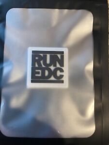 Notorious EDC “RUN EDC” RE Patch - (White) morale patch 1”1” new in sealed pouch