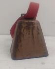 Vintage Cow Bell Metal Copper Colored Cow 4.5x3.5