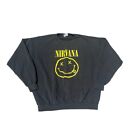 Vintage Nirvana Smiley Crewneck Sweatshirt Size XL Early 90’s RARE Kurt Cobain
