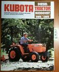 Kubota B8200HST 2WD 4WD Diesel Tractor Brochure 4016-01-CA 5/87