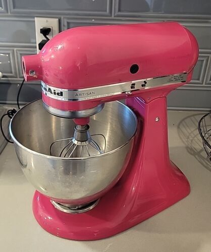 KitchenAid Stand Mixer 5 qt Hot Pink w/ Attachment Barbie Colored Kitchen Aid