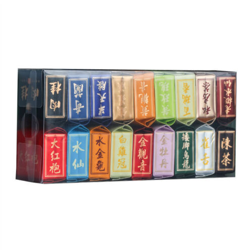 18 Kinds Oolong Tea Rock Tea Rougui Da Hong Pao Tea Shuixian Qilan 144g Box