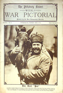 1915 Newspaper Pittsburg Leader Weekly War Pictorial April Prince Adalbert WW1