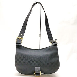 Gucci Shoulder Bag  Black Canvas 1279983