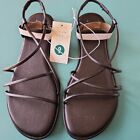 Women's Strappy Sandals - Black - Size 9W - A New day - New in box!