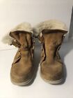 Sorel Womens Brown Suede Lace Up Waterproof Snow Boots Size Us 9 Missing laces