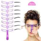 8 Styles Eyebrow Shaping Stencils Kit  Grooming Shaper Template Makeup Tools
