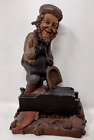 Tom Clark Gnome STOKES Signed Figurine #24 Train Coal Railroad 1986 Cairn Studio