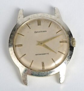 Vintage Americana Antimagnetic Watch 34mm Swiss - Not Running