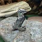 NEW Solid Sterling Silver Puffin Lapel Pin Celtic Birds Pin Brooch 925