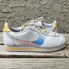 Nike Classic Cortez Shoes Women’s 7.5 White Clear-Topaz Gold Sneakers