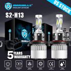 2x 9008 H13 LED Headlight Bulb 10000W 1000000LM High Low Beam Super Bright White (For: 2005 Ford F-150)