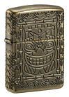 Tiki Design Armor® Antique Brass Windproof Lighter, 29561-000030
