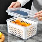 New ListingRefrigerator Storage Box Fridge Organizer Fresh Vegetable Fruit Boxes Drain Bask