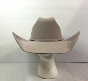 Justin 3X Rodeo Silverbelly Wool Cowboy Hat Size 7 1/8