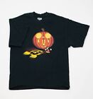 Vintage Mickey Mouse Shirt Men's XL Black Giant Pumpkin Halloween 21x28