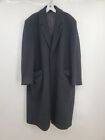 Vintage London Fog Men's Black Wool Long Sleeve Three Button Coat Size 40 Short