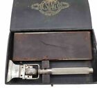 ANTIQUE / VINTAGE PAT'D 1915 STAG SAFETY RAZOR IN BOX WITH HONE AND MIRROR