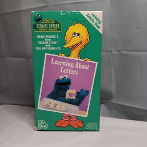 New ListingSesame Street Learning About Letters VHS 1986 Jim Henson Cookie Monster