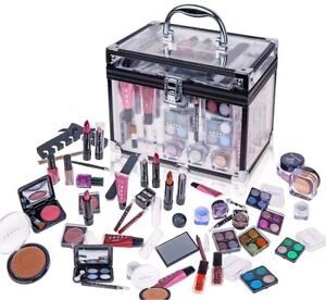 SHANY Carry All Trunk Makeup Set -Eye shadow palette/Blushes/Powder/Nail Polis